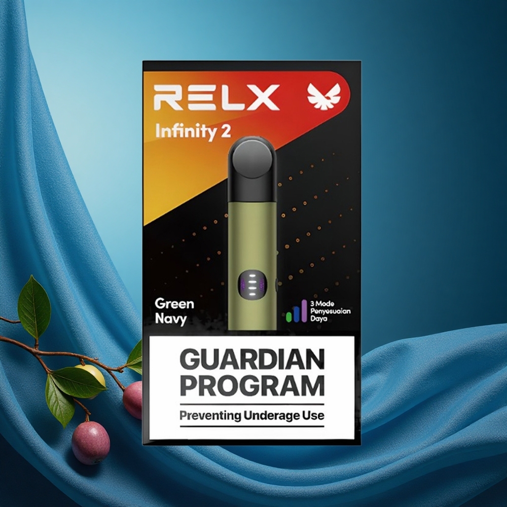 RELX Infinity 2 650-Puff Greennavy 1.9ml Pod 440mAh USB Type-C grossiste puff