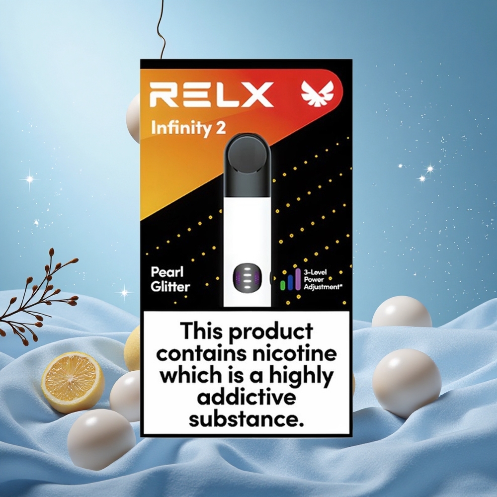 RELX Infinity 2 650 Puff Pearl Powder Grossiste Puff 1.9ml Pod 440mAh USB-C 3 Modes