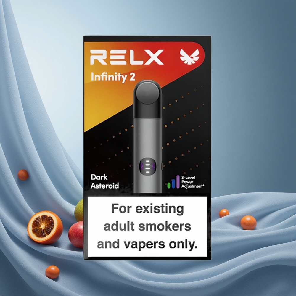 RELX Infinity 2 650 Puffs Grey 1.9ml Pod 440mAh USB Type-C 3 Modes grossiste puff