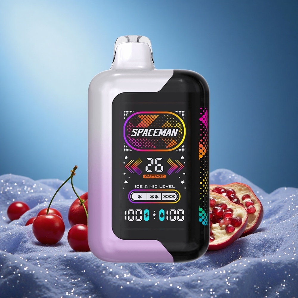 SMOK SPACEMAN 40000 Puffs Disposable Vape Cherry Pomegranate 20mL 1000mAh 2.28" LED Type-C grossiste puff