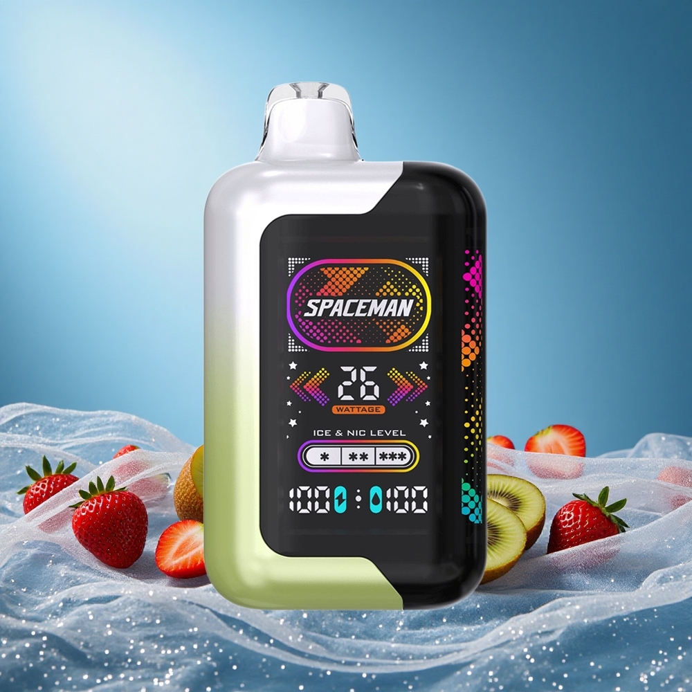 SMOK SPACEMAN 40000 Puffs Strawberry Kiwi Disposable Vape 20ml 1000mAh Type-C grossiste puff