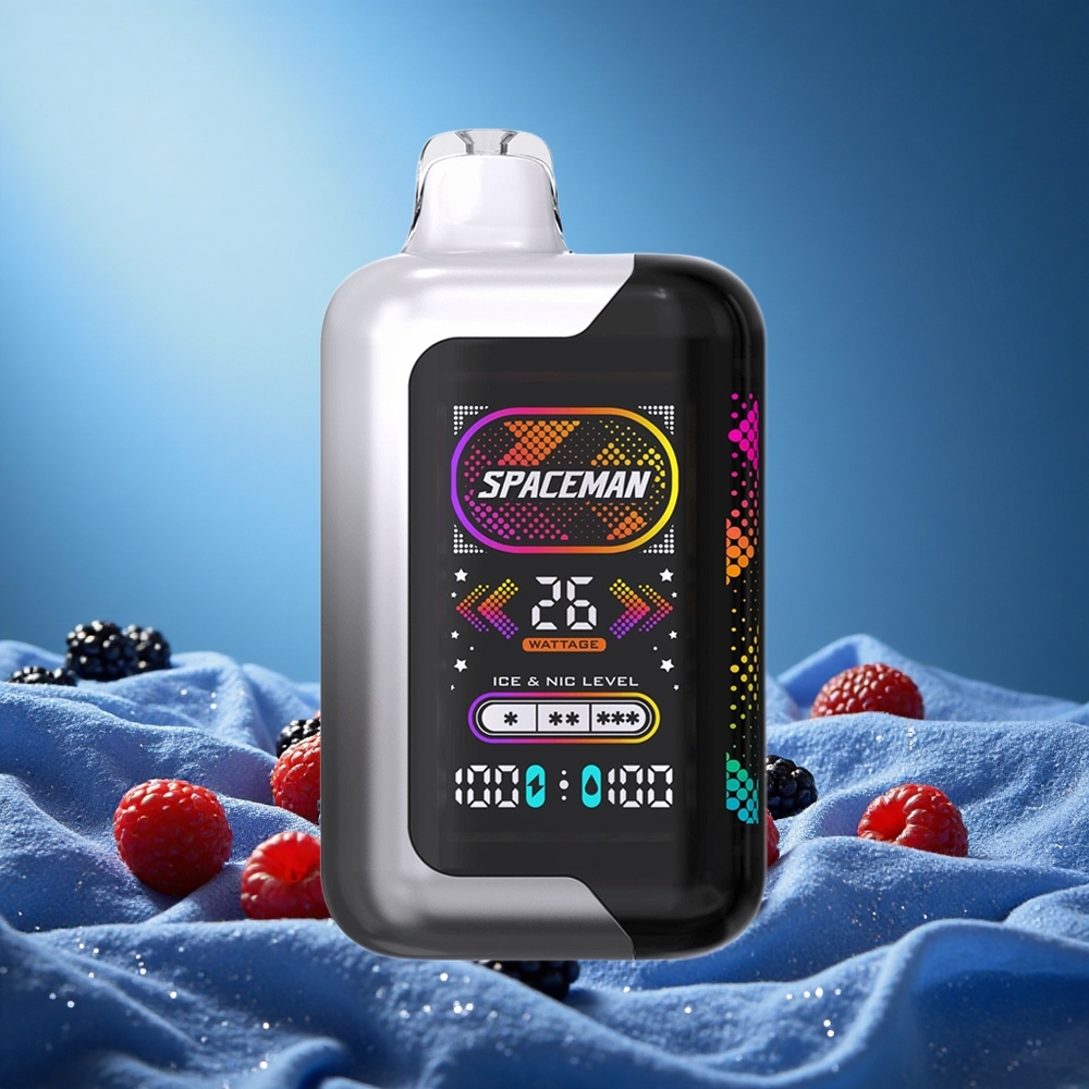 SMOK SPACEMAN SP40000 40000 Puffs Blackberry Razz Disposable Vape 20mL 1000mAh 10W-26W Type-C grossiste puff