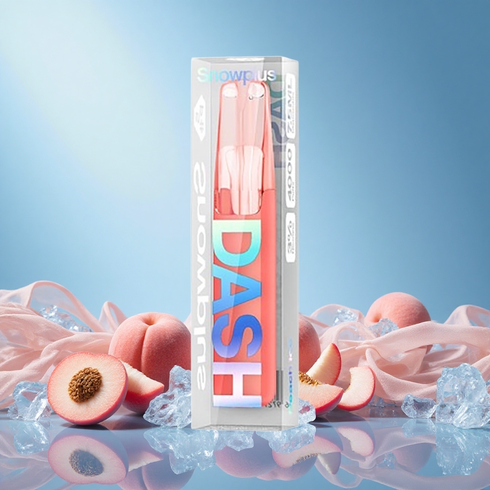 Snowplus Dash 4000 Puffs 7.5ml Peach Ice Ceramic Atomizer 530mAh Battery 3%/5% Nicotine grossiste puff