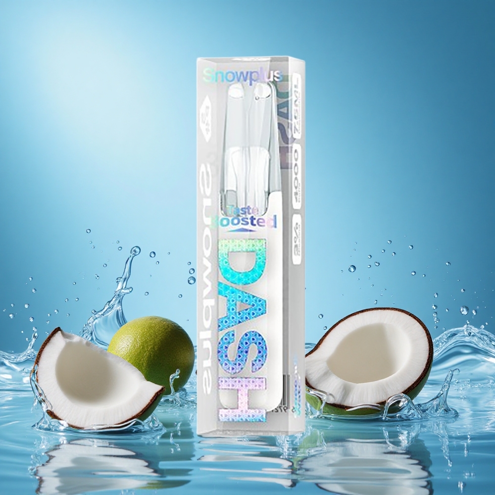 Snowplus Dash 4000 Puffs Coconut Water 7.5mL 530mAh 3%/5% Nicotine Ceramic Coil grossiste puff