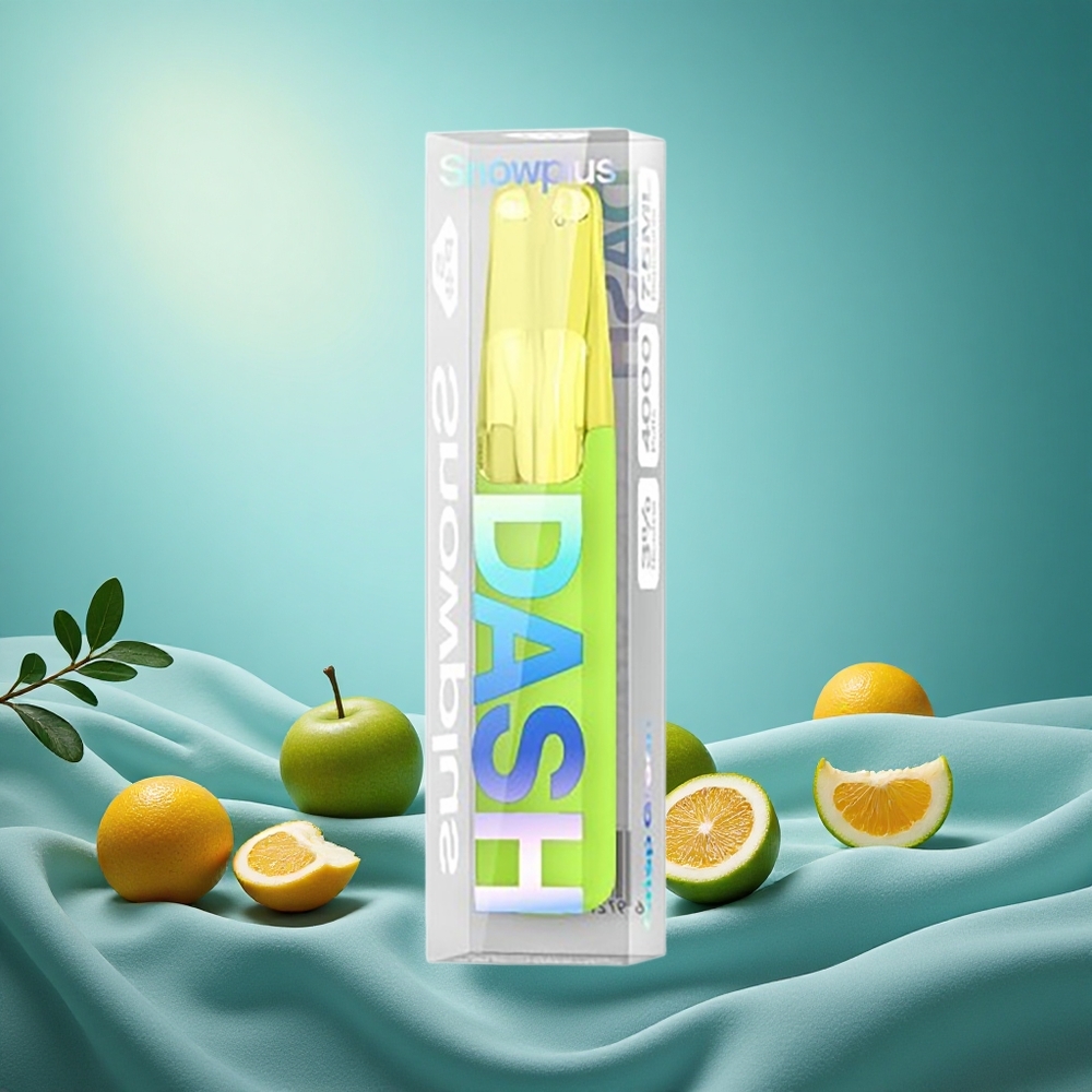 Snowplus Dash 4000 Puffs Crisp Green 7.5ml 530mAh Ceramic Atomizer 3%/5% Nicotine grossiste puff