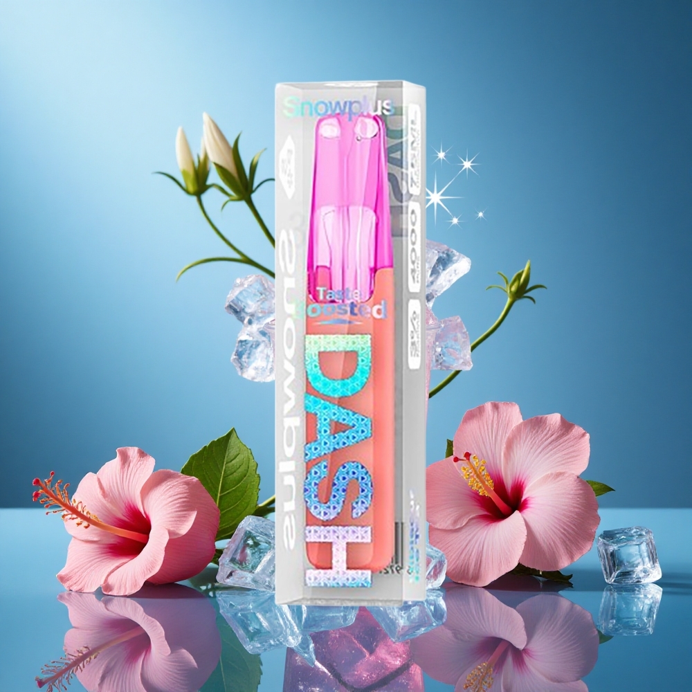 Snowplus Dash 4000 Puffs Hibiscus Ice Tea Disposable Device Ceramic 530mAh 7.5ml 3% 5% grossiste puff