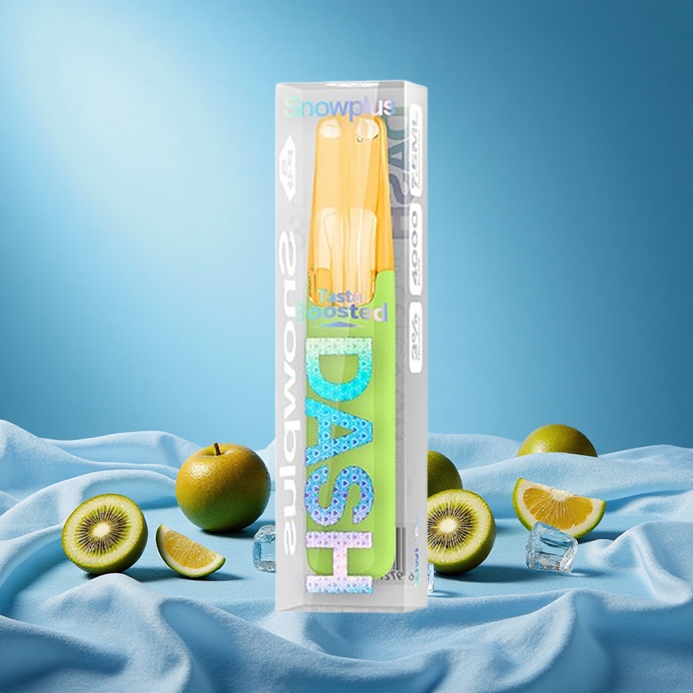 Snowplus Dash 4000 Puffs Kiwi Ice Disposable Device Ceramic Atomizer 530mAh 7.5ml 3% 5% Nicotine grossiste puff