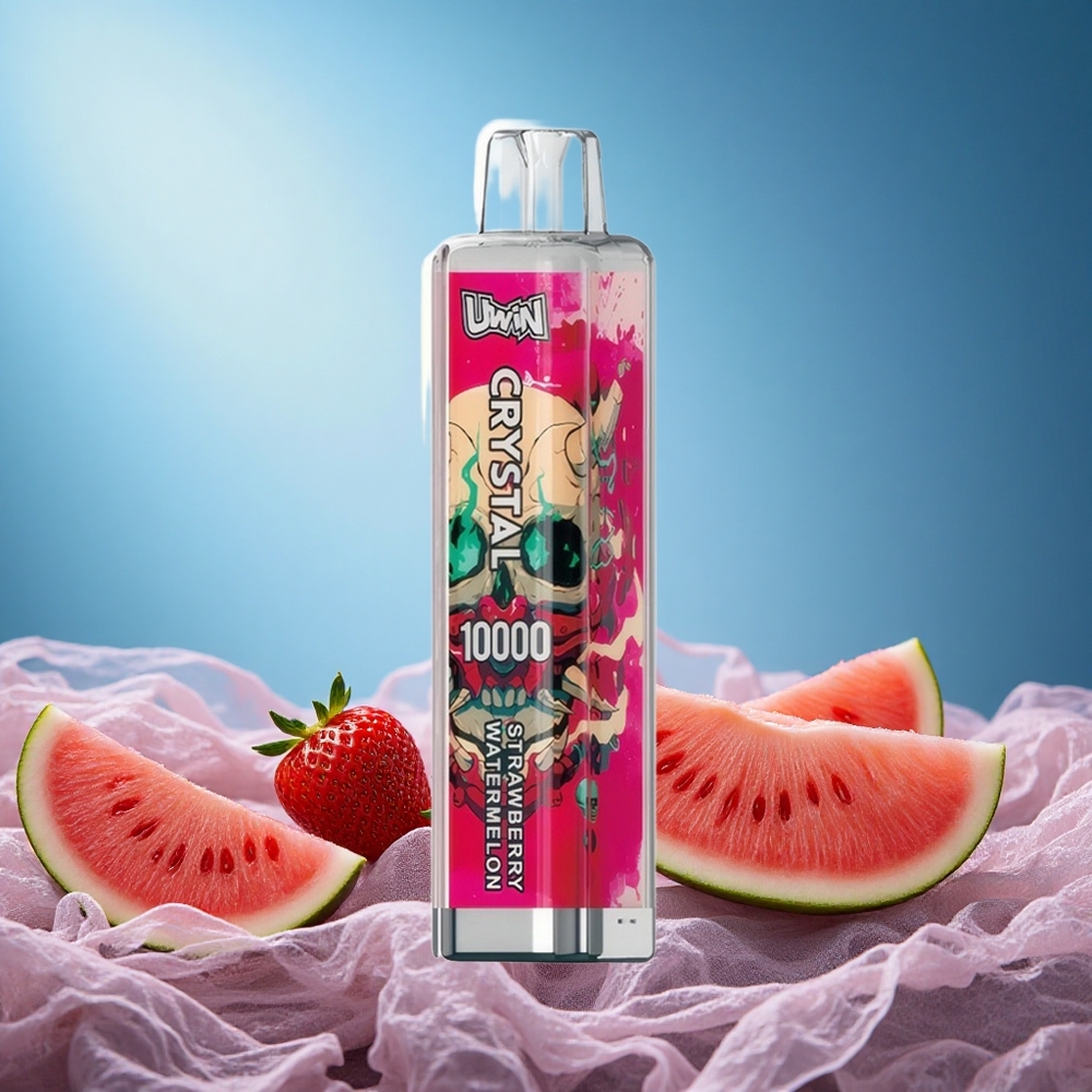 Uwin Crystal 10000 Puffs Strawberry Watermelon RGB Lights 0%/2%/3%/5% Nicotine grossiste puff