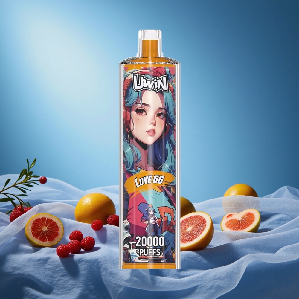Uwin Shisha Hookah Crystal 20000 Puffs Love 66 22ml Mesh Coil 650mAh Type-C DTL grossiste puff