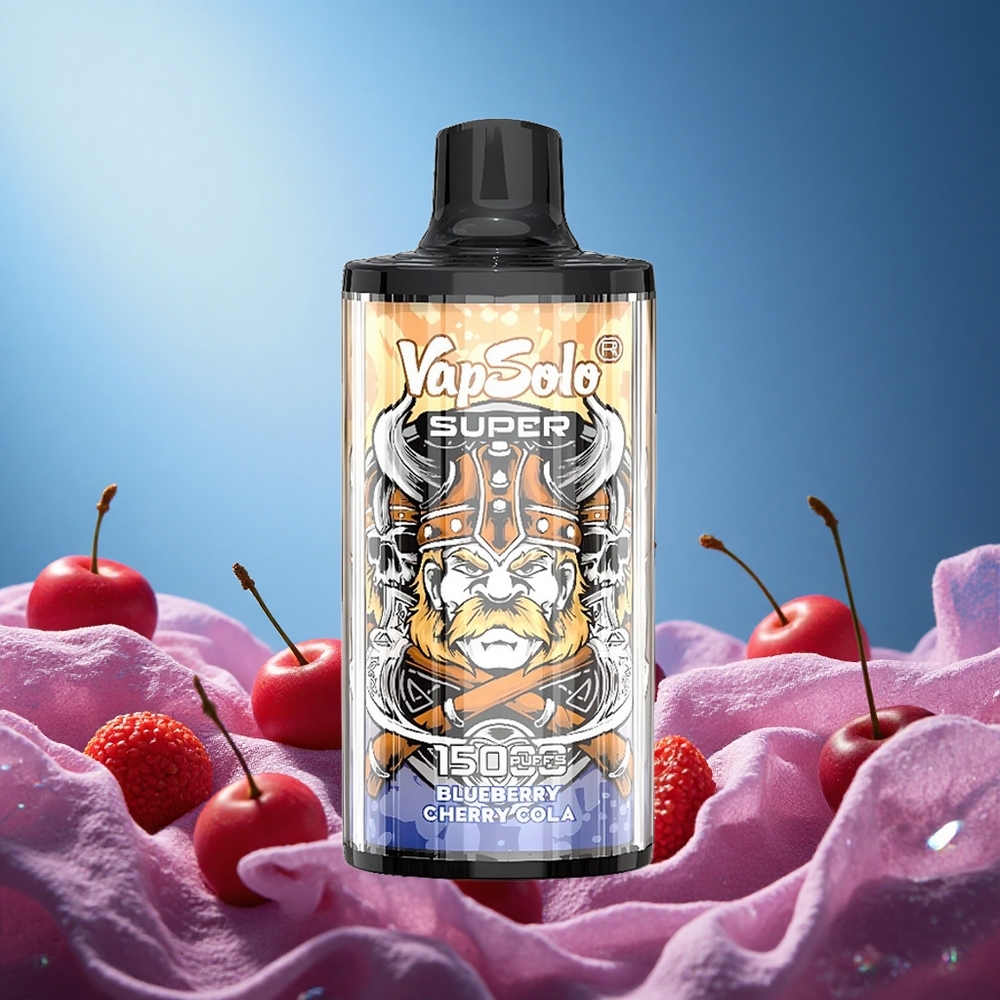 Vapsolo Super 15000 Puffs 40ml Cherry Cola 850mah Mesh Coil Type-C grossiste puff