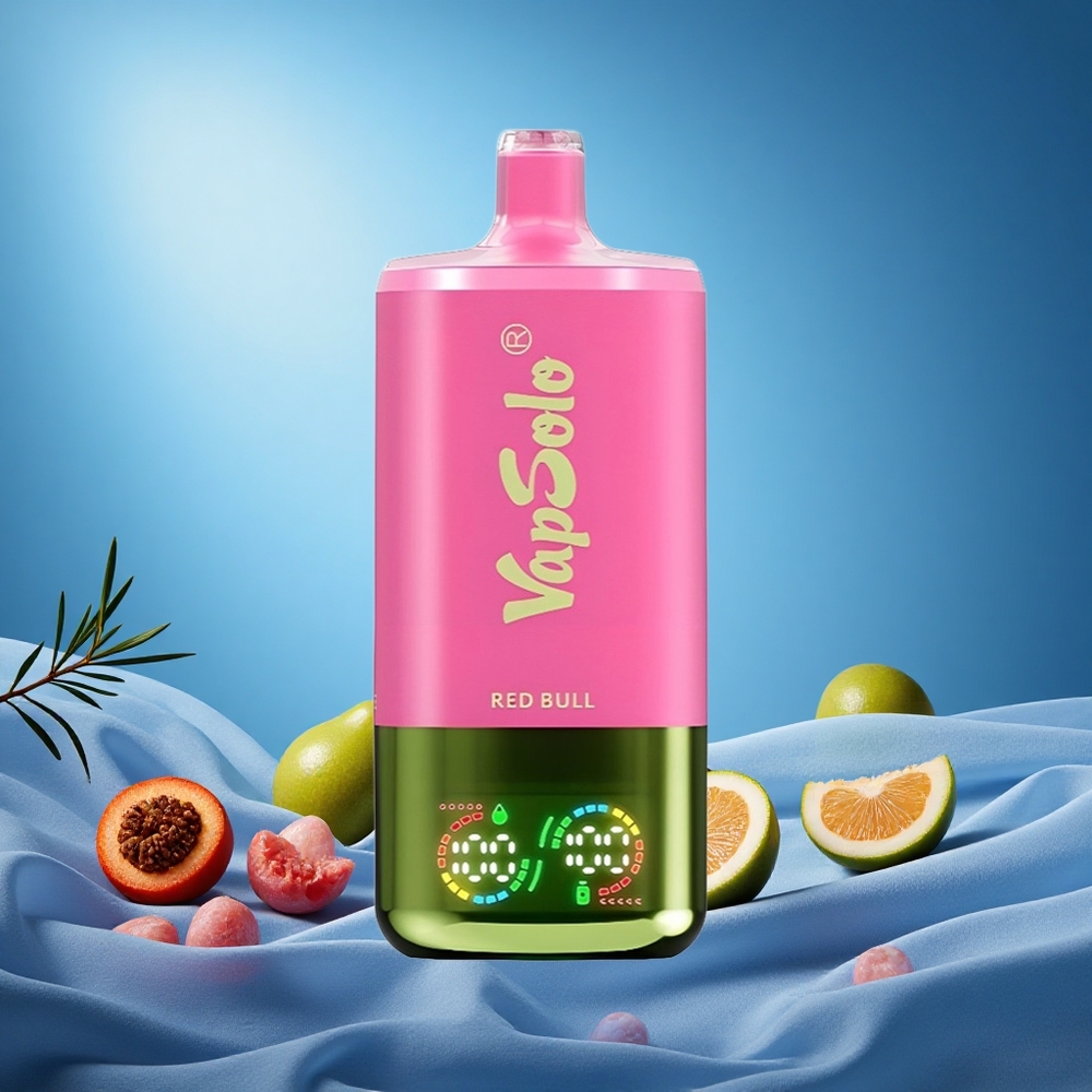 VapSolo Triple 30000 Puffs 40ml 3 Oil Tanks Type-C Red Bull grossiste puff