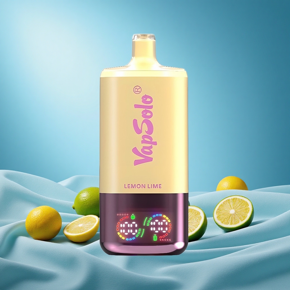 VapSolo Triple 30000 Puffs 40ml 3-Tank Lemon Lime Type-C Charging grossiste puff