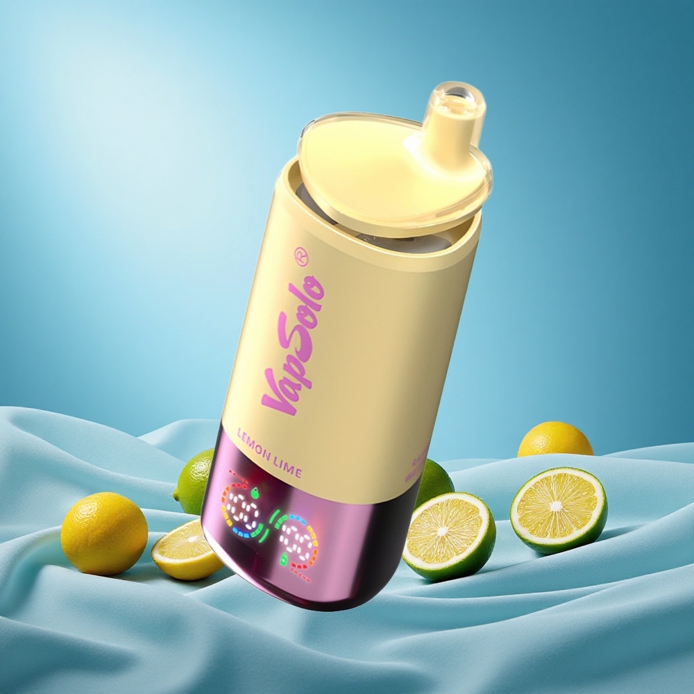 VapSolo Triple 30000 Puffs 40ml 3-Tank Lemon Lime Type-C Charging grossiste puff