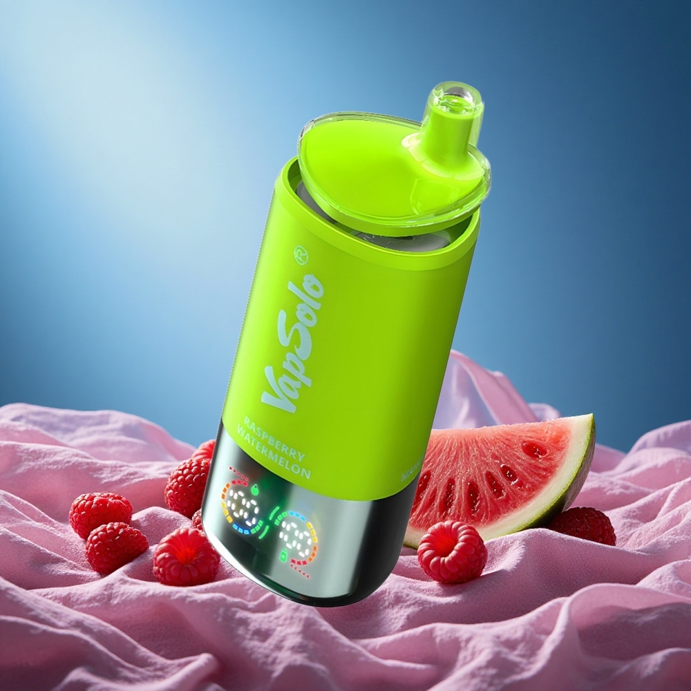 VapSolo Triple 30000 Puffs 40ml 3-Tank Type-C Raspberry Watermelon grossiste puff