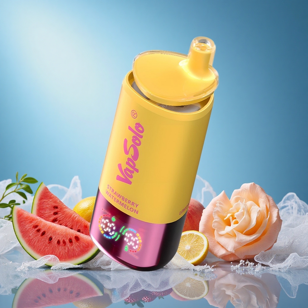 Vapsolo Triple 30000 Puffs Disposable Vape Strawberry Watermelon & Lemon Peach 40ml 20mg/50mg Type-C grossiste puff