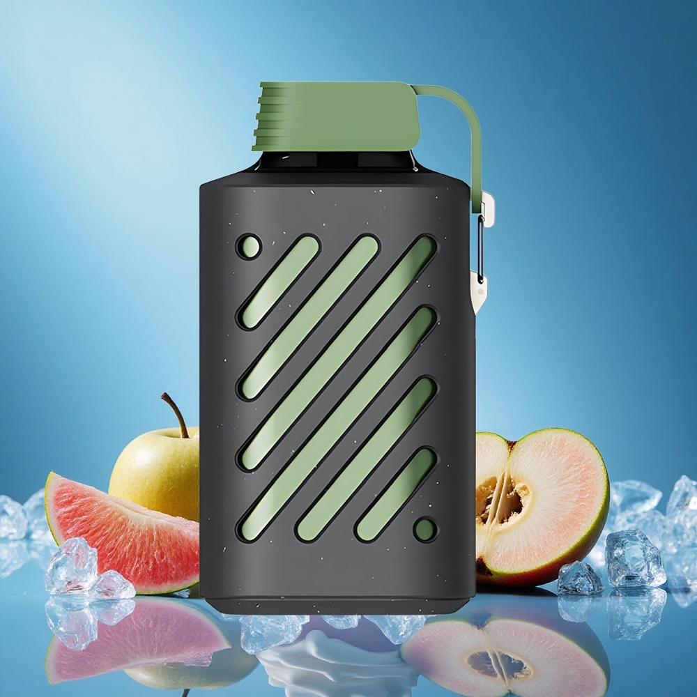 VOZOL GEAR 10000 Puffs Sour Apple Ice Disposable Vape with 20ml E-liquid 500mAh Battery Multi-Functional Buckle Mesh Coil grossiste puff