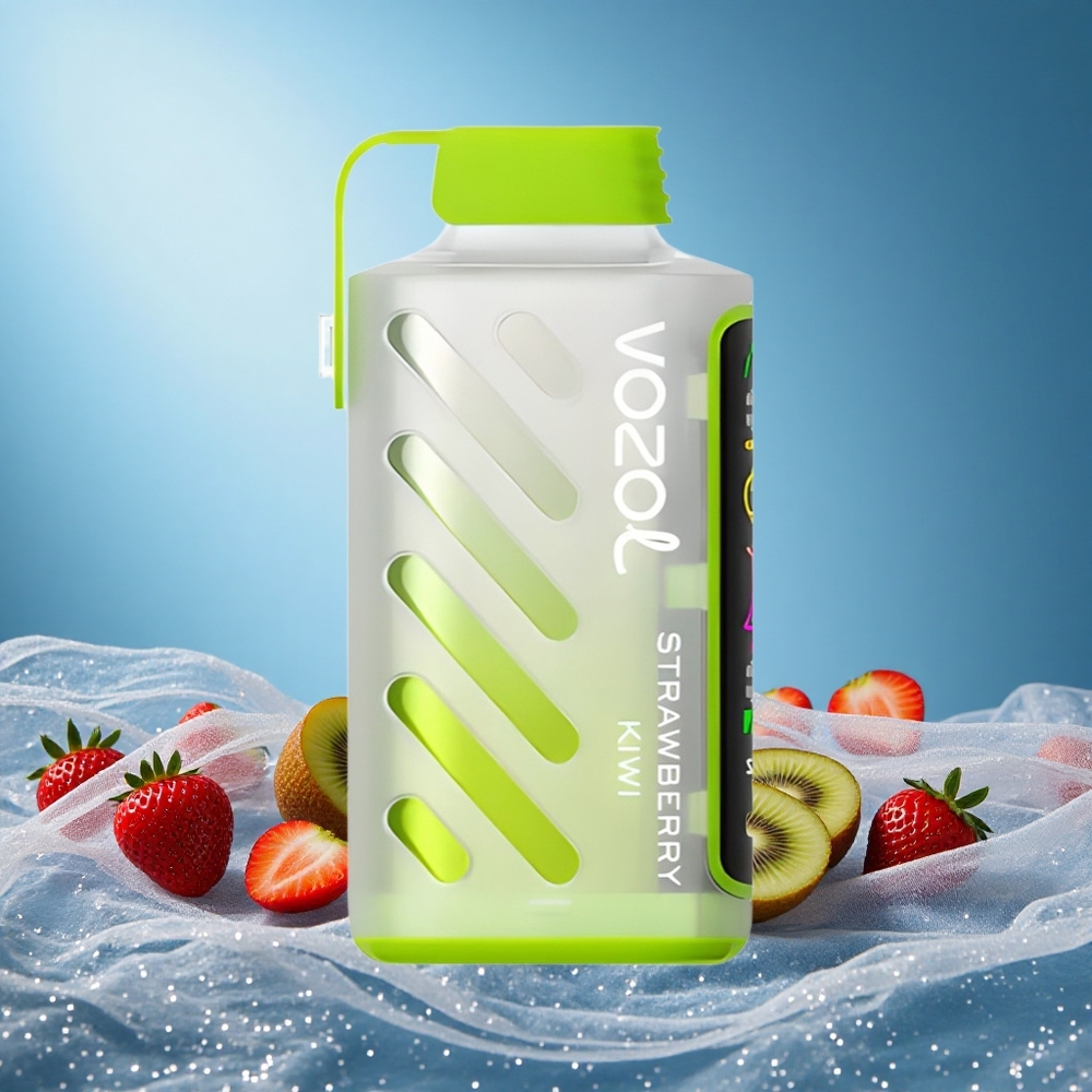 VOZOL Gear 20000 Puffs S.i.L.C. Tech Dual Mesh Coil 20mL Strawberry Kiwi Disposable Vape grossiste puff