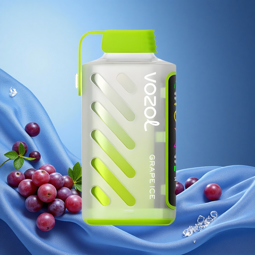 VOZOL Gear Power 20000 Puffs Dual Mesh Coil Full Screen Display 20mL Grape Ice grossiste puff