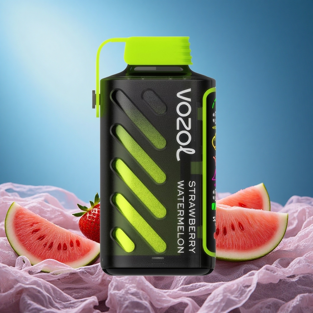 VOZOL Gear Power 20000 Puffs Full Screen Display Dual Mesh Coil Strawberry Watermelon Disposable Vape grossiste puff