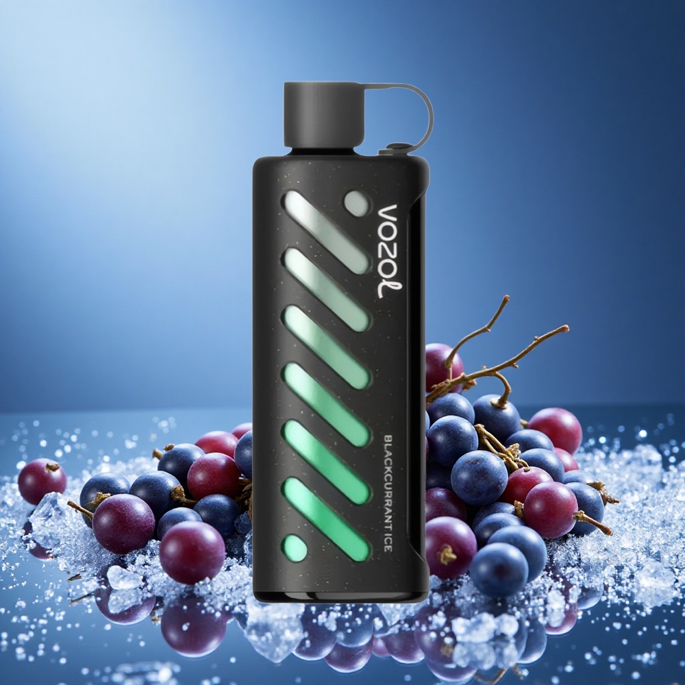 VOZOL Gear 25000 Puffs Blackcurrant Ice Disposable Vape with S.i.L.C Tech & Dual Mesh Modes 5mg Nicotine 1000mAh Battery grossiste puff