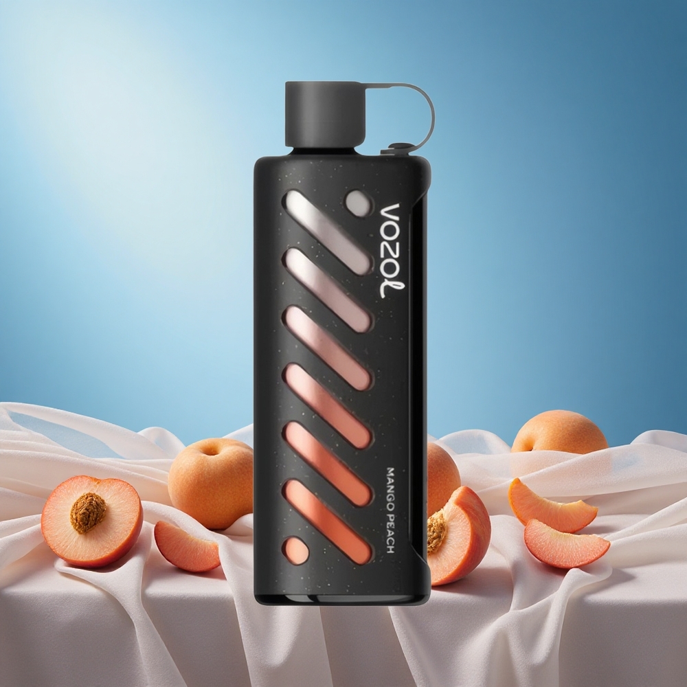 VOZOL Gear Shisha 25000 Puffs Mango Peach Dual Mesh 1000mAh 5mg grossiste puff