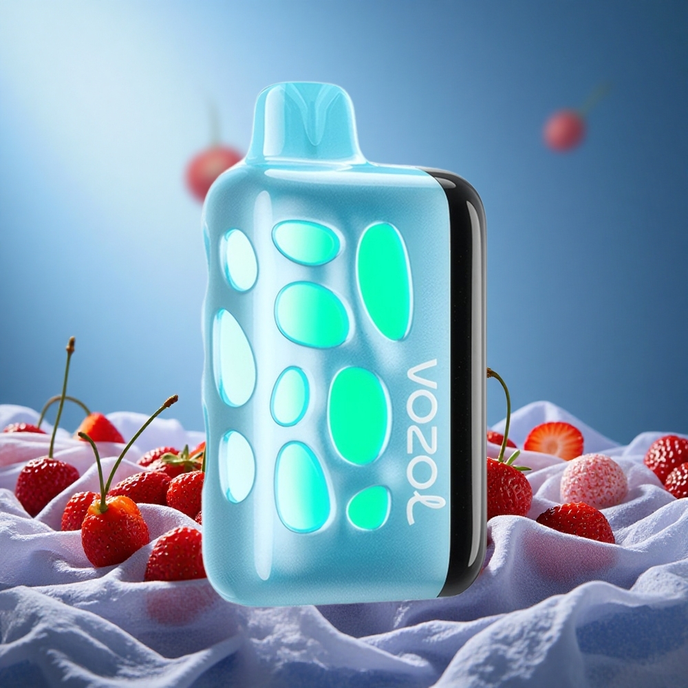 VOZOL RAVE 40000 Disposable Vape Cherry Strawberry 80% Charged in 20 Mins grossiste puff