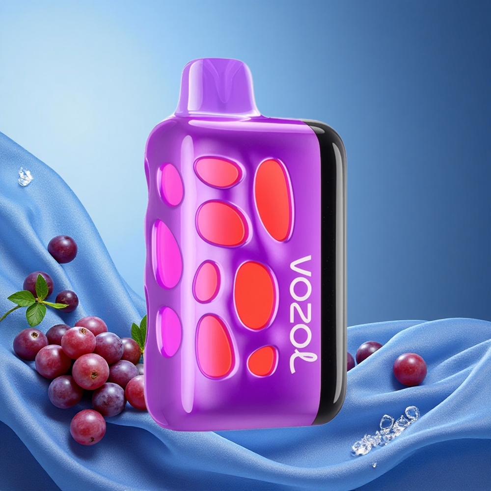 VOZOL RAVE 40000 Disposable Vape Grape Ice e 80% Charged in 20 Mins Eclipse Vaping 20/50mg/ml 1000mAh grossiste puff