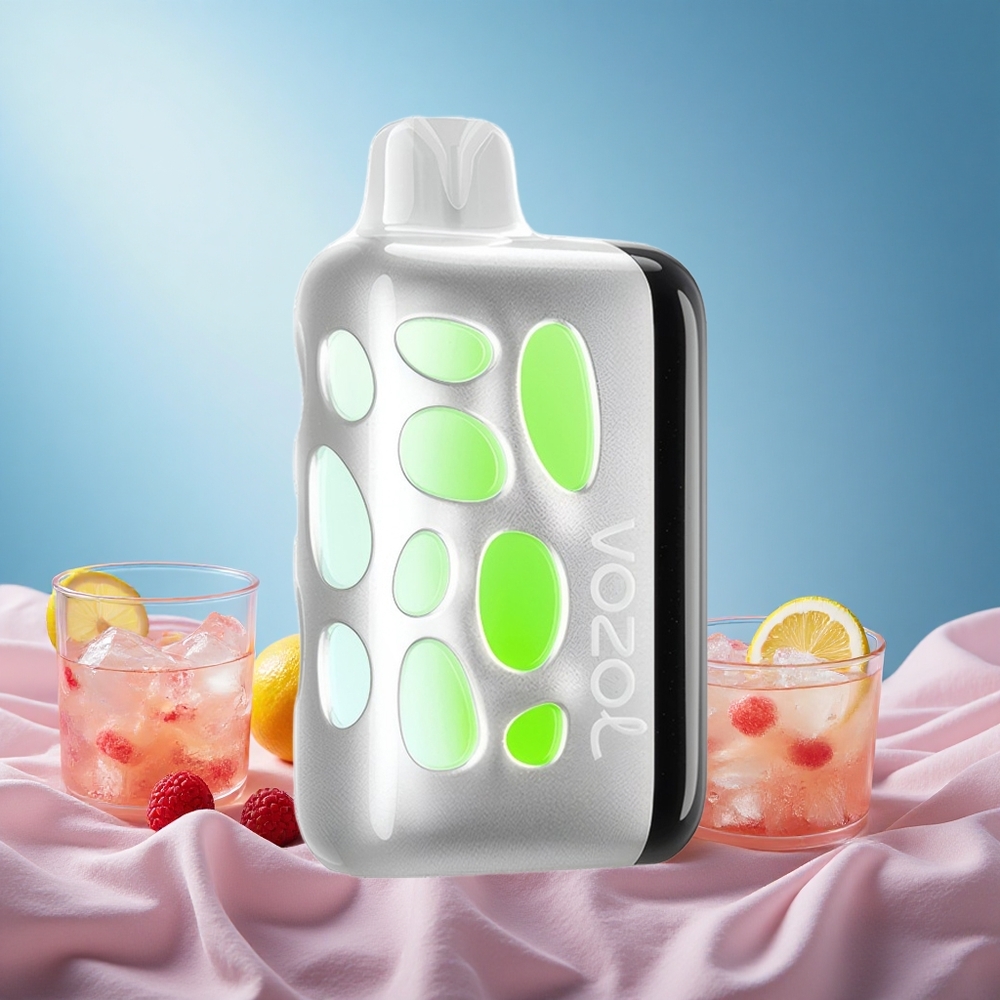 VOZOL RAVE 40000 Peach Raspberry Lemonade e 80% Charged in 20 Mins Eclipse Vaping Animation 20/50mg/ml 1000mAh grossiste puff