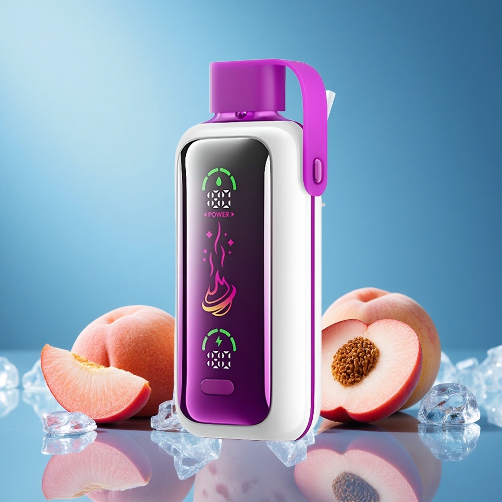 VOZOL Star 20000 Puffs 2.2" HD Mirror Screen Dual Mesh 650mAh Peach Ice 0mg/ml-50mg/ml grossiste puff