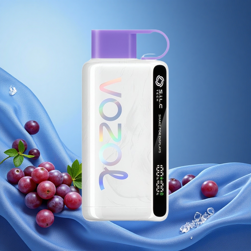 VOZOL STAR 12000 Puffs Grape Ice Disposable Vape with 650mAh Battery 30% Faster Charge S.i.L.C TECH grossiste puff
