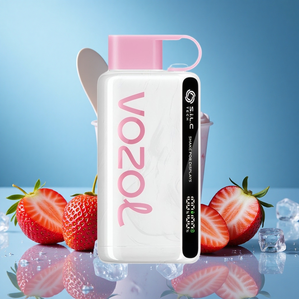 VOZOL STAR 12000 Puffs Strawberry Ice Cream Disposable Vape with 650mAh Battery & S.i.L.C TECH - grossiste puff