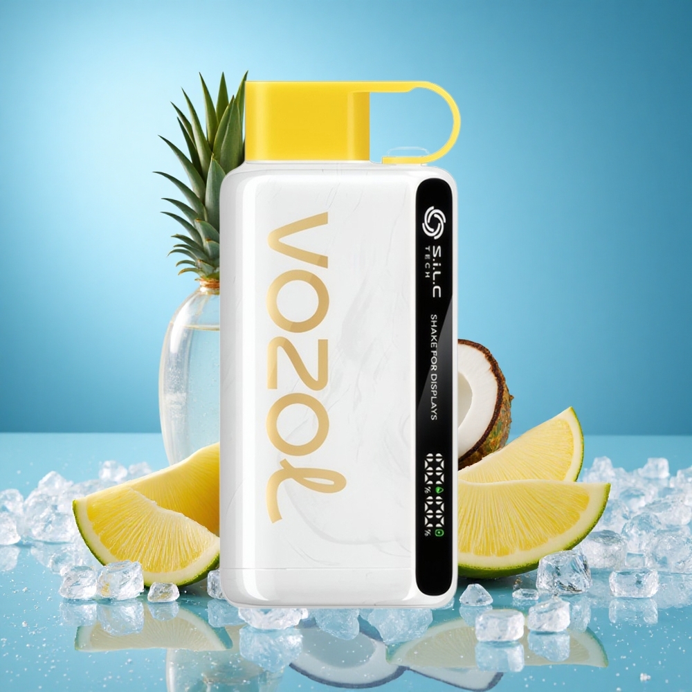 VOZOL STAR 9000/12000 Puffs Pineapple Coconut Ice Disposable Vape with 650mAh Battery grossiste puff Made with Post-Consumer Recycled Plastic