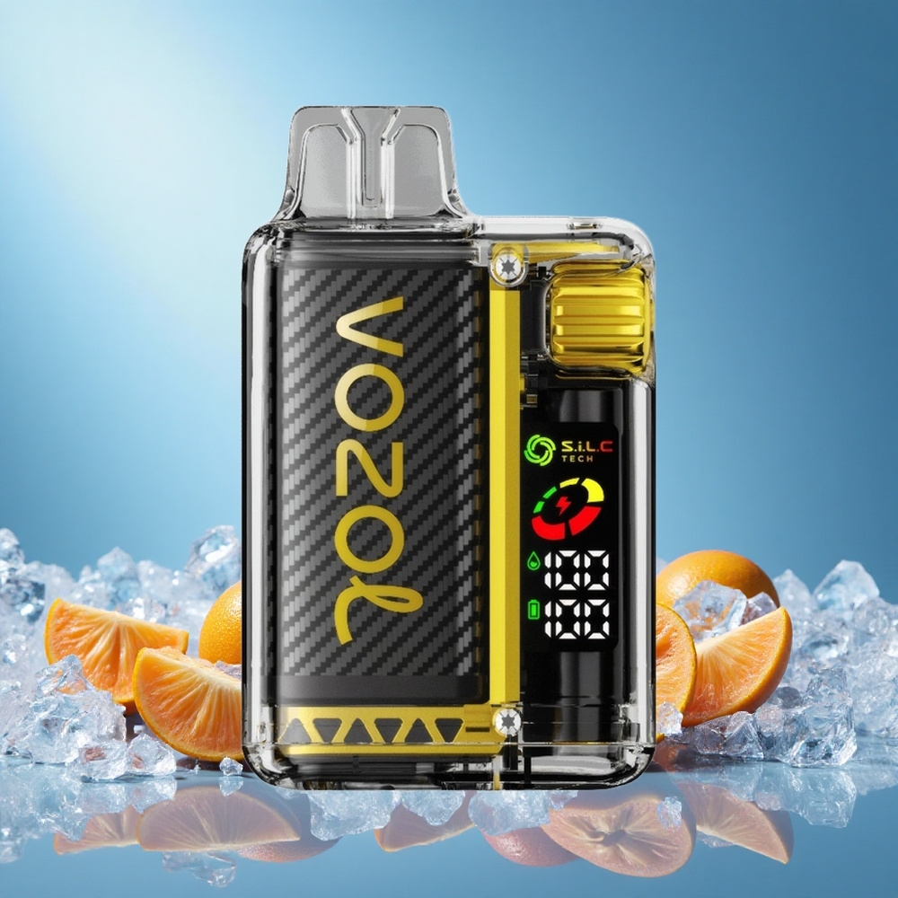 VOZOL Vista 20000 Puffs Mango Ice Rechargeable 650mAh OLED Screen Dual Mesh Coil TPD Compliant grossiste puff