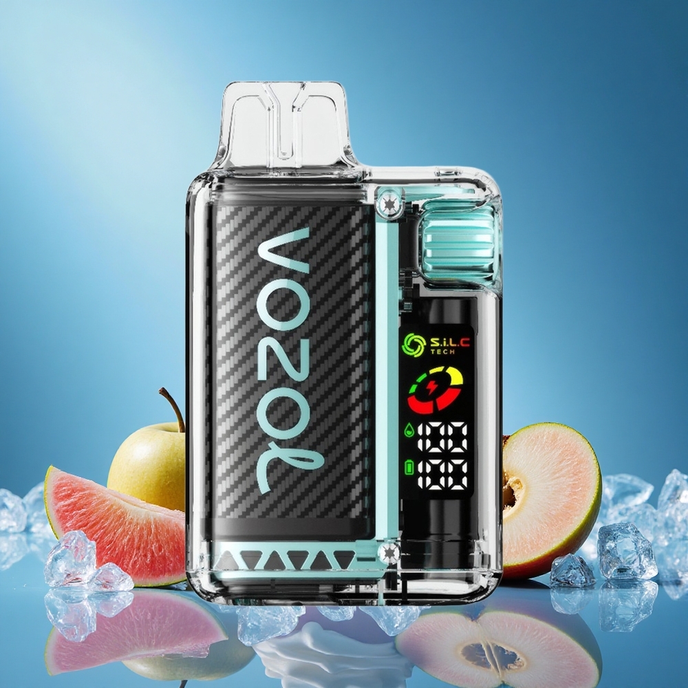 VOZOL Vista 20000 Puffs Rechargeable 650mAh MTL Disposable Vape Sour Apple Ice grossiste puff with OLED Screen Dual Mesh Coil