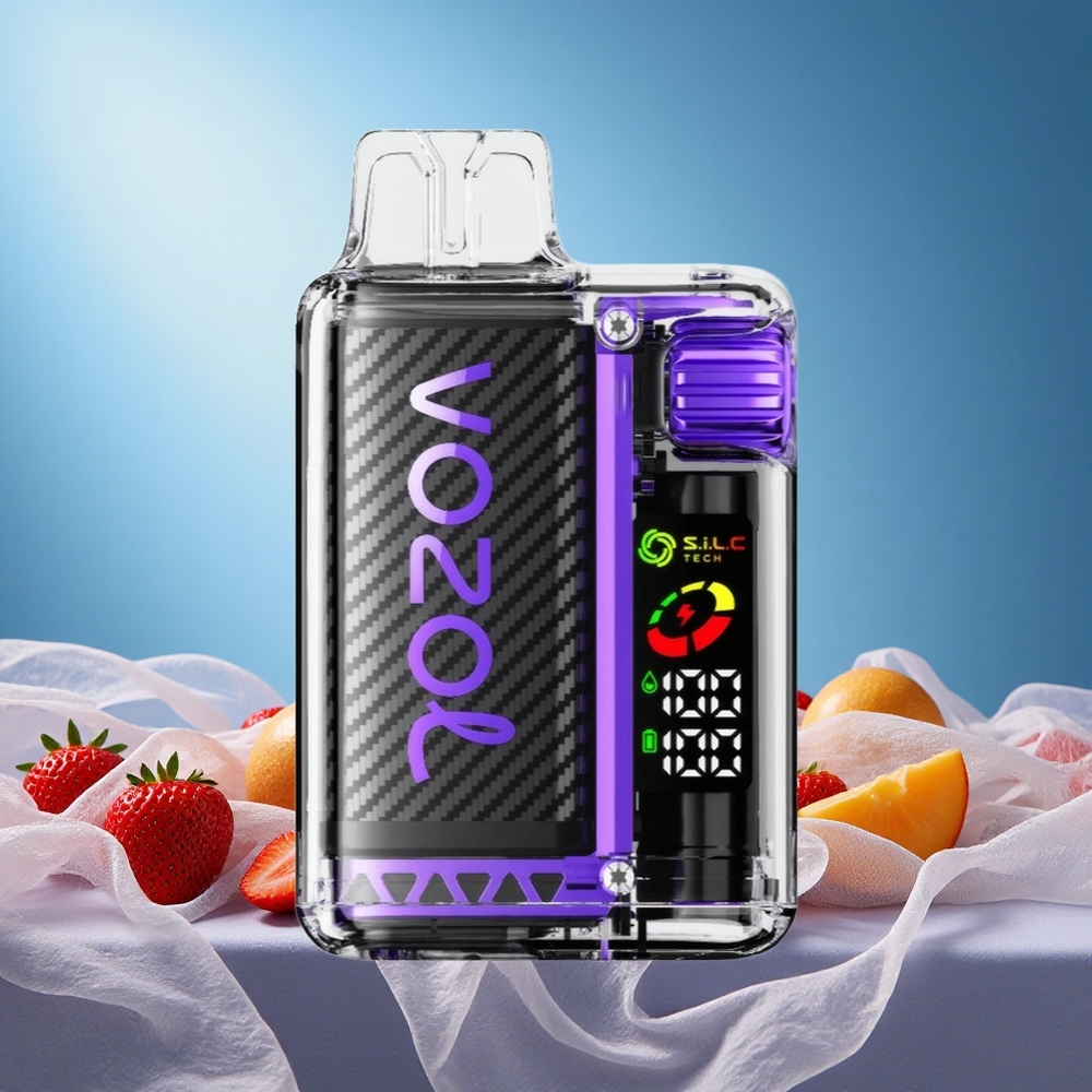 VOZOL Vista 20000 Puffs Rechargeable 650mAh OLED Screen Dual Mesh Coil Strawberry Mango Disposable Vape grossiste puff