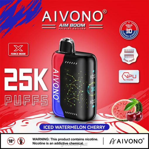 Aivono AIM BOOM 25000 Iced Watermelon Cherry TLF20347