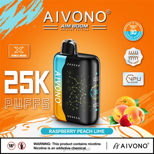 Aivono AIM BOOM 25000 Raspberry Peach Lime TLF20350