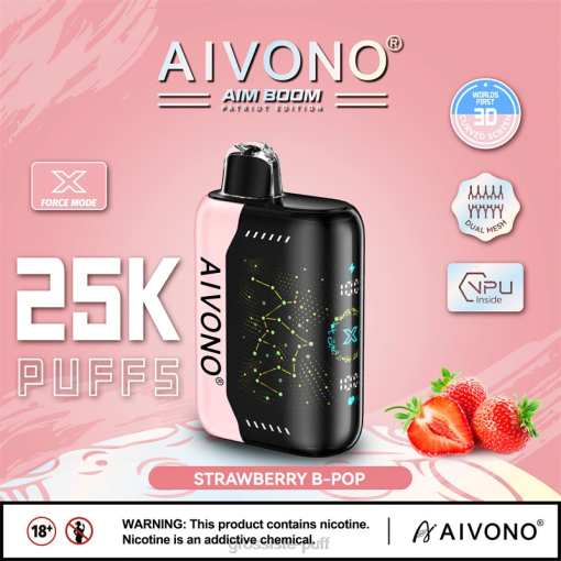 Aivono AIM BOOM 25000 Strawberry B-Pop TLF20352
