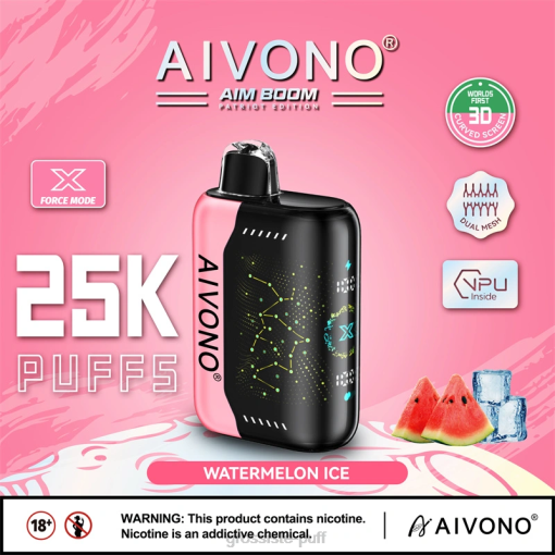 Aivono AIM BOOM 25000 Watermelon Ice TLF20353 Aivono AIM BOOM 25000 Watermelon Ice TLF20353
