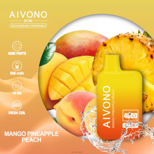 Aivono AIM BOXX 4000 Mango Pineapple Peach TLF20219