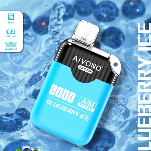 Aivono AIM CLEAR 8000 Blueberry Ice TLF20206 Aivono AIM CLEAR 8000 Blueberry Ice TLF20206
