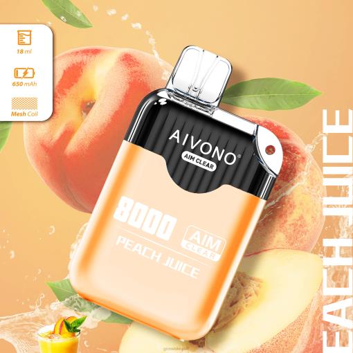 Aivono AIM CLEAR 8000 Peach Juice TLF20203