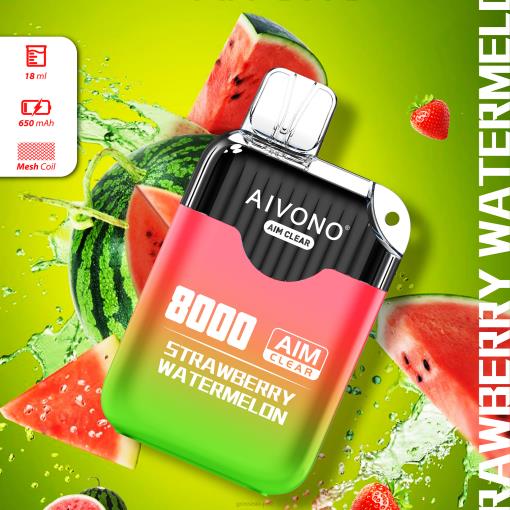 Aivono AIM CLEAR 8000 Strawberry Watermelon TLF20208