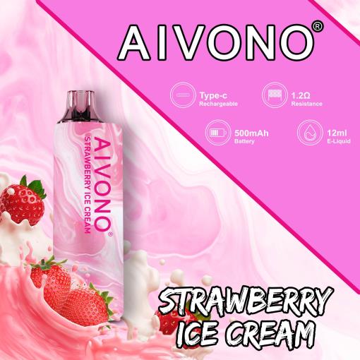 Aivono AIM GUN 7000 Strawberry Ice Cream TLF20105