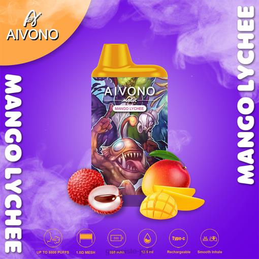 Aivono AIM MAGIC 5800 Mouth Box Cigarette Mango Lychee TLF2098