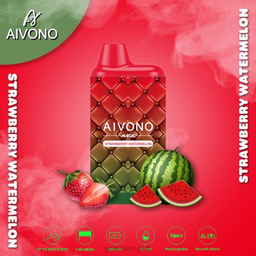 Aivono AIM MAGIC 5800 Mouth Box Cigarette Strawberry Watermelon TLF2099