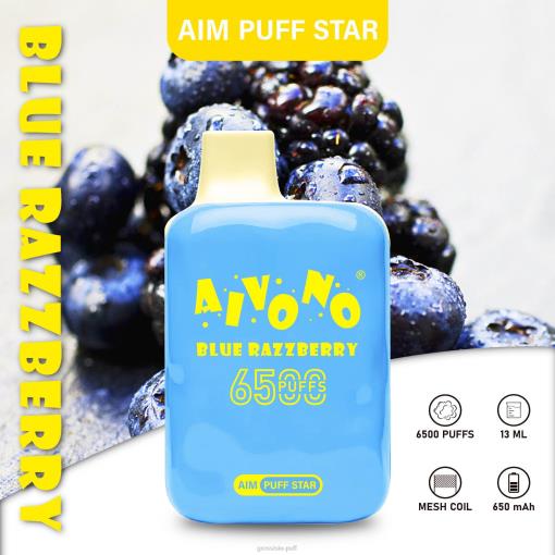 Aivono AIM PUFF STAR 6500 Blue Razzberry TLF20292