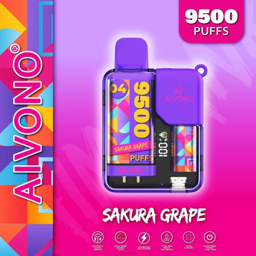 Aivono AIM TANK 9500 Sakura Grape TLF2036 Aivono AIM TANK 9500 Sakura Grape TLF2036