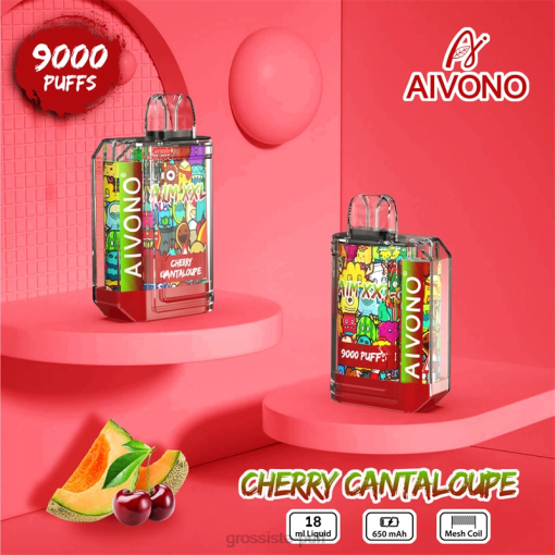 Aivono AIM XXL 9000 Mouth Sticker Transparent Cherry Cantaloupe TLF2057