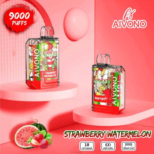 Aivono AIM XXL 9000 Mouth Sticker Transparent Strawberry Watermelon TLF2053 Aivono AIM XXL 9000 Mouth Sticker Transparent Strawberry Watermelon TLF2053